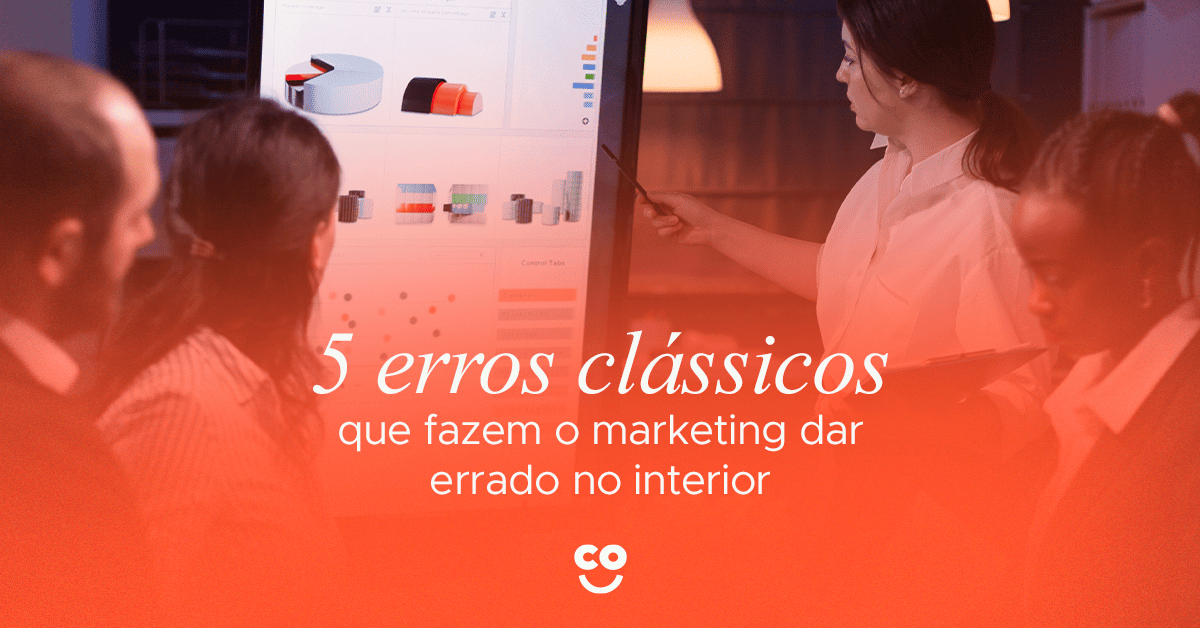 Conheça os 5 erros que fazem o marketing dar errado no interior. Evite desperdícios e fortaleça sua marca com estratégias eficazes da Co.Crie em Limeira-SP.